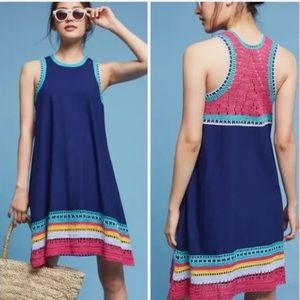 Akemi + Kin crochet trim dress lined EXCELLENT